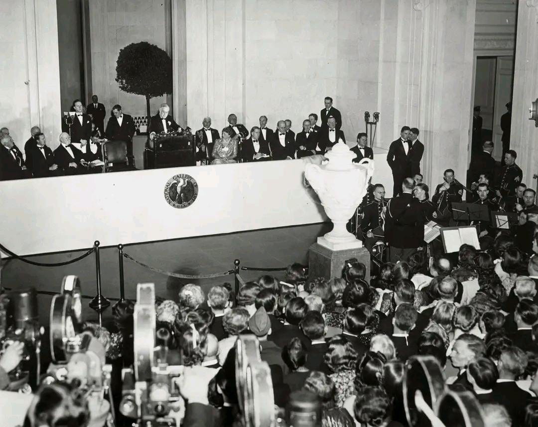 03/17/1941 - In Washington, DC, the National Gallery of Art is officially  opened by President Franklin D. Roosevelt. : r/Presidents