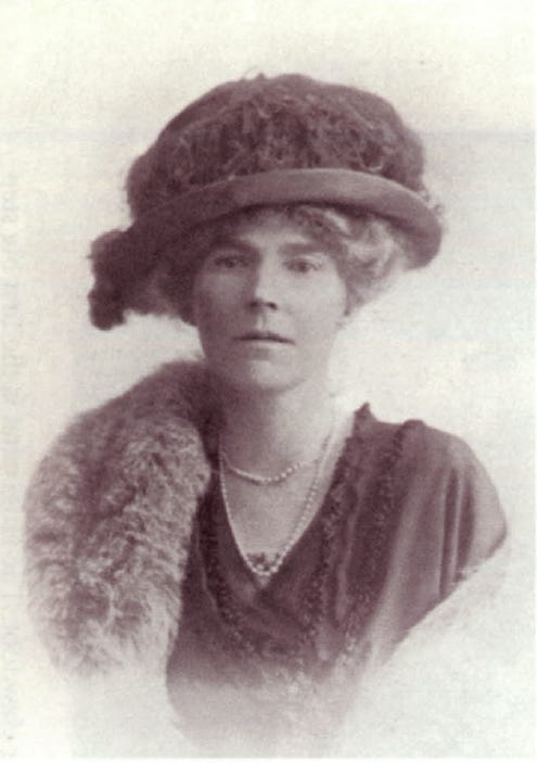 Gertrude Bell in a large hat