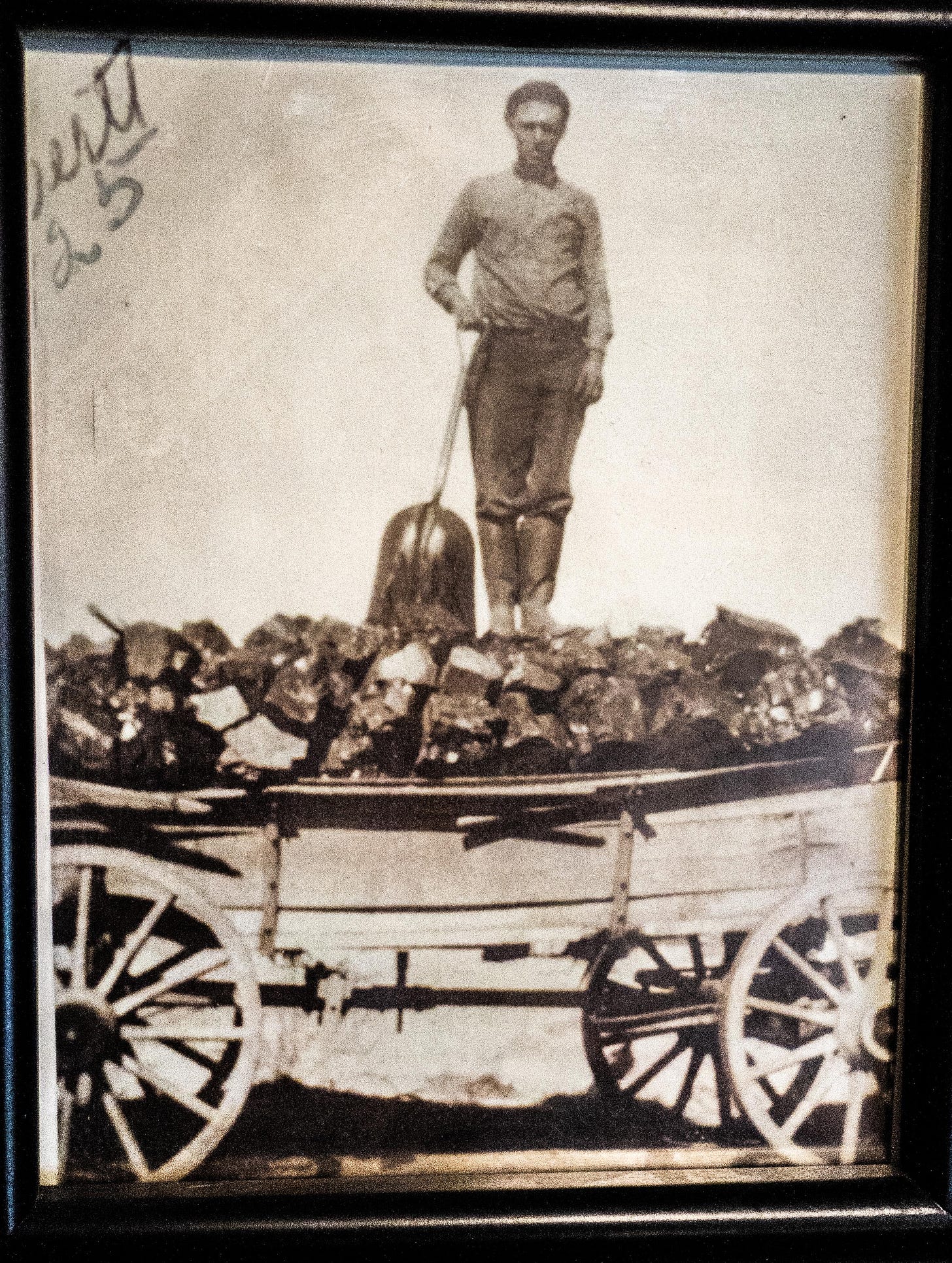 Everett Holt, my great grandfather after he won a contest in 1925 to shovel  a record making 16 tons of coal. It is widely believed in our family that  this event was