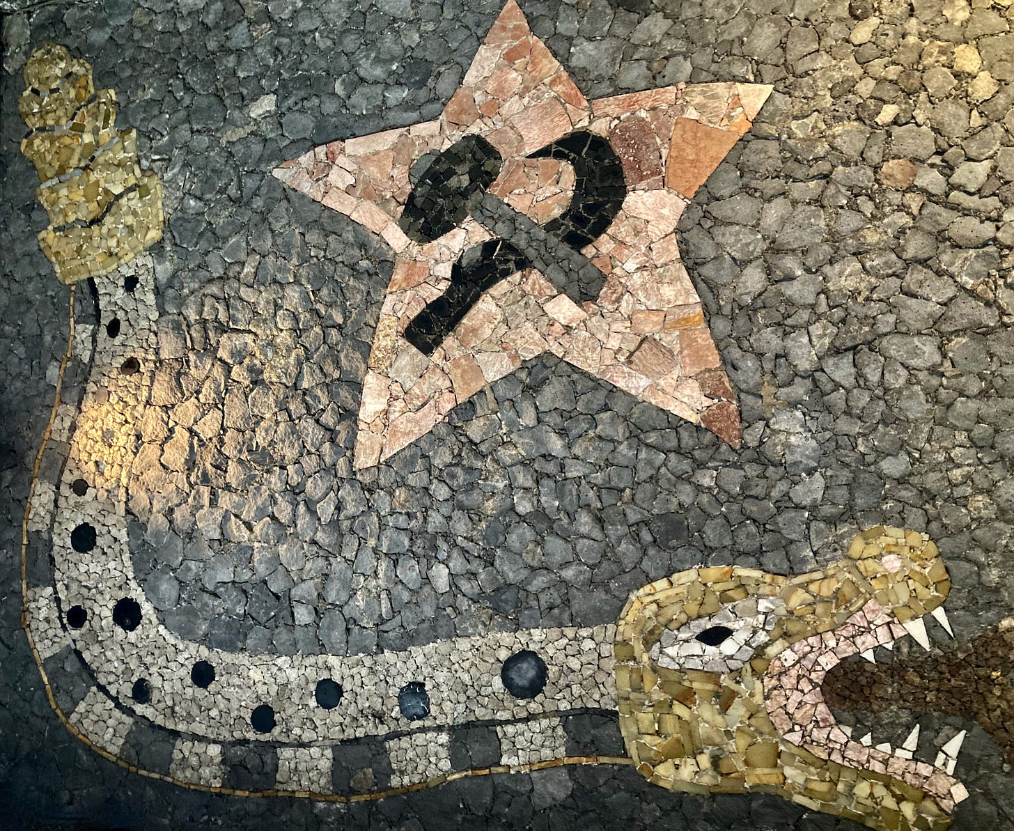 mosaic by Diego Rivera in Anahuacalli, MX