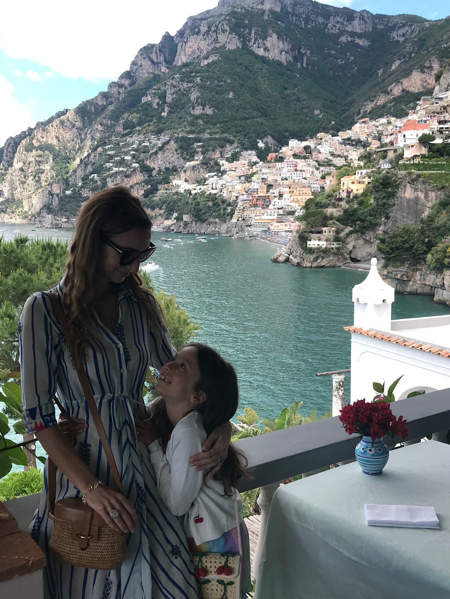 villa tre ville with view of positano in the background 