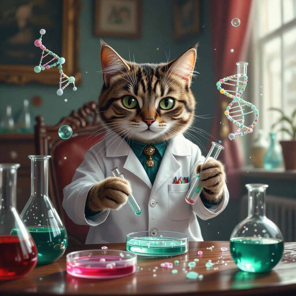 Cat Performing DNA contamination Parlor Tricks