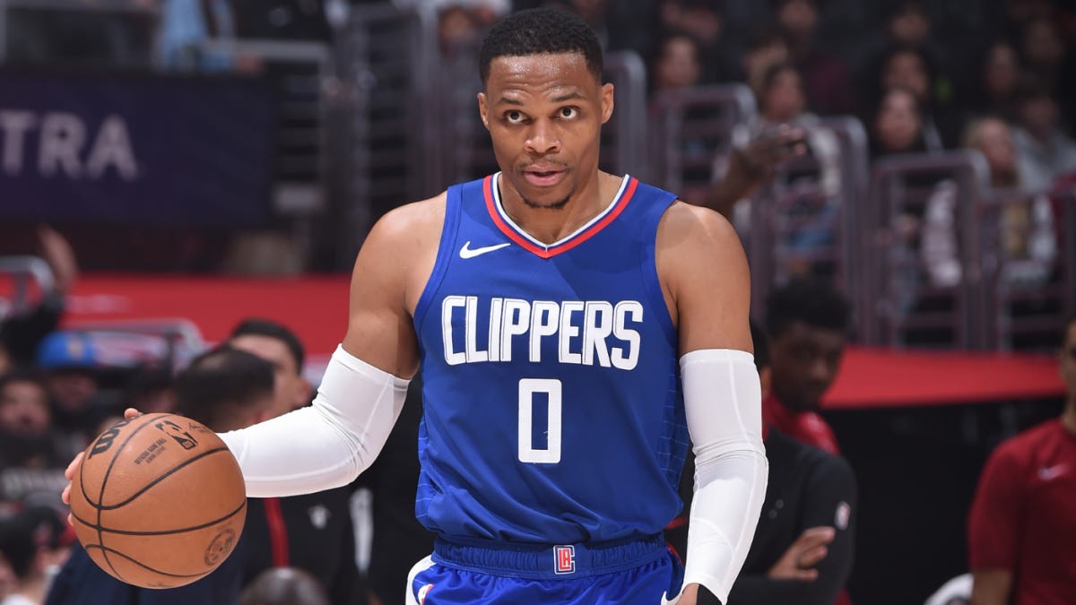 Russell Westbrook moves into top 25 on NBA scoring list, joins LeBron  James, Oscar Robertson in exclusive club - CBSSports.com