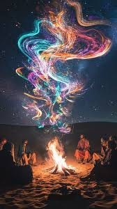 Free Cosmic Campfire Gathering Image ...