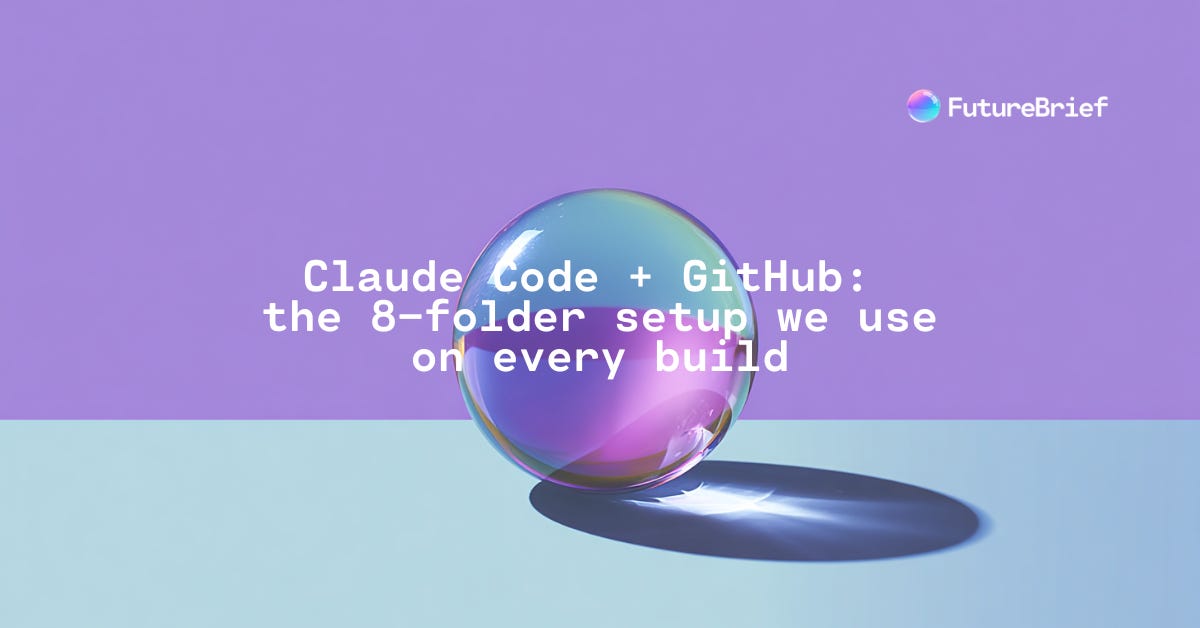 Claude Code + GitHub: the 8-folder setup we use on every build