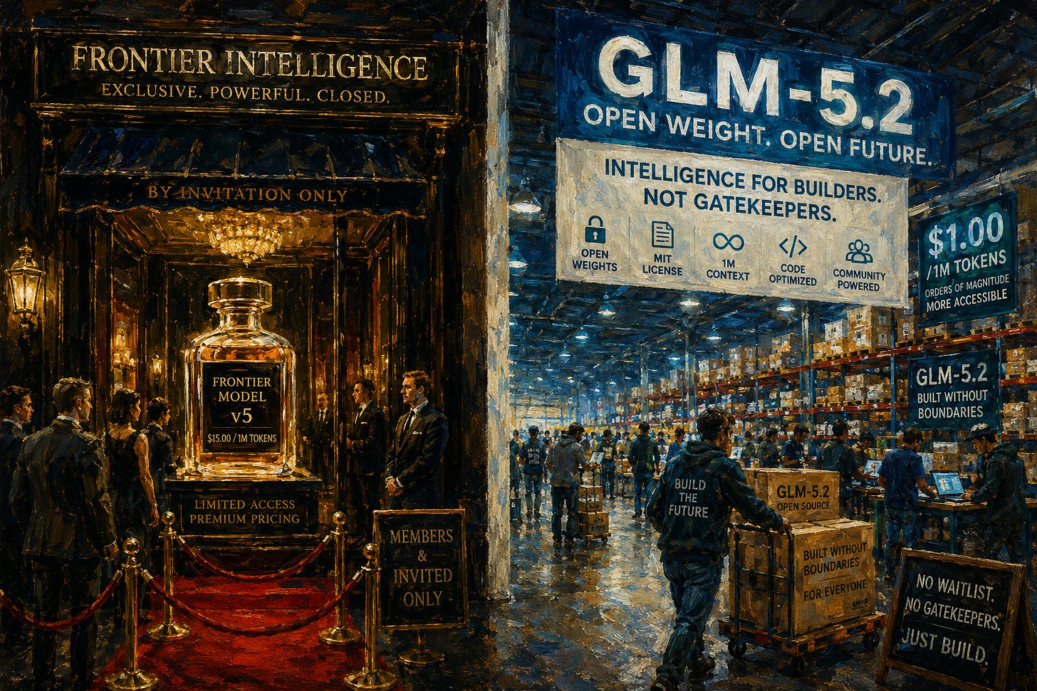 开放式重量，重击效果：GLM-5.2 威胁到自动边境附加费的终结