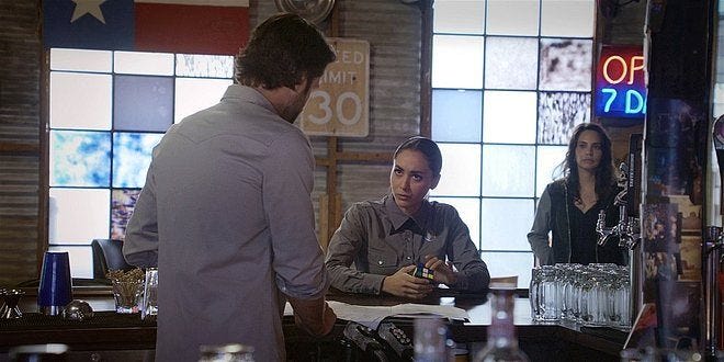 Walker Cordell tells Micki her mother is right behind her at Side Step bar. Walker Cordell tells Micki her mother is right behind her at Side Step bar.