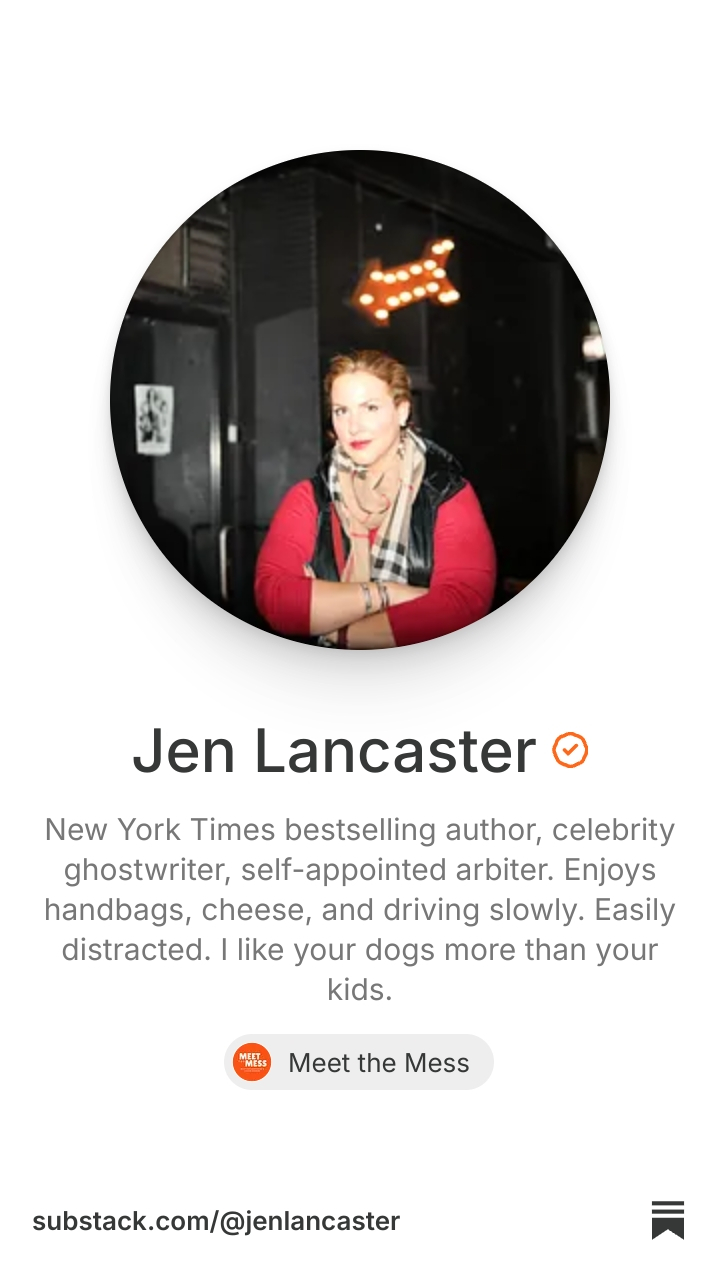 Jen Lancaster | Substack