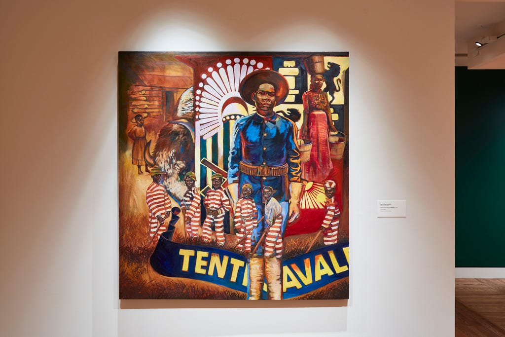  "Land of the Empire Builders," 2019, courtesy of the artist Isaka Shamsud-Din.
