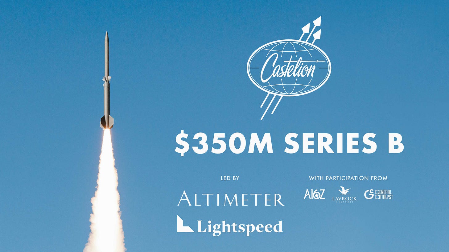 Castelion Closes $350 Million Series B to Mass Produce U.S. Hypersonic  Weapons - Castelion