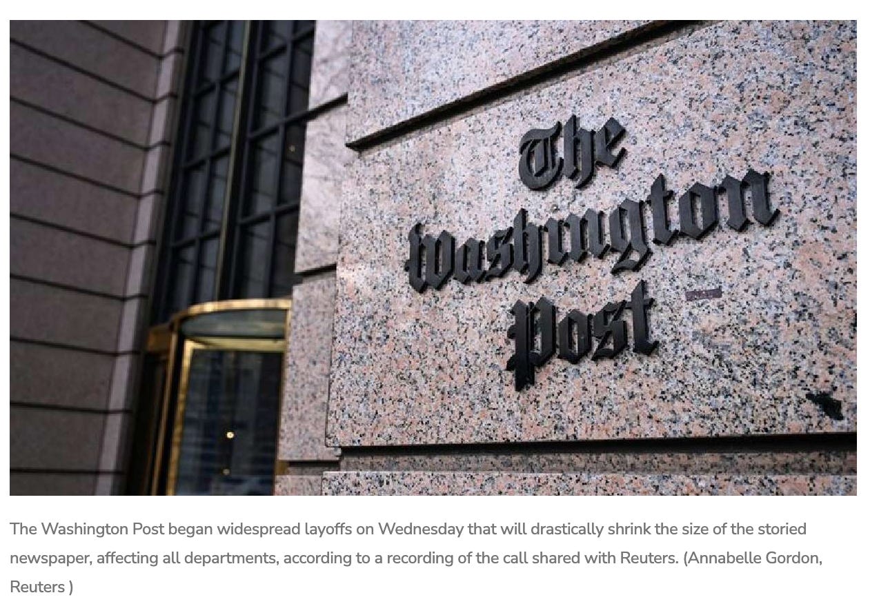 The Firing of Hundreds at The Washington Post Is Part of a Deviant Plan ...