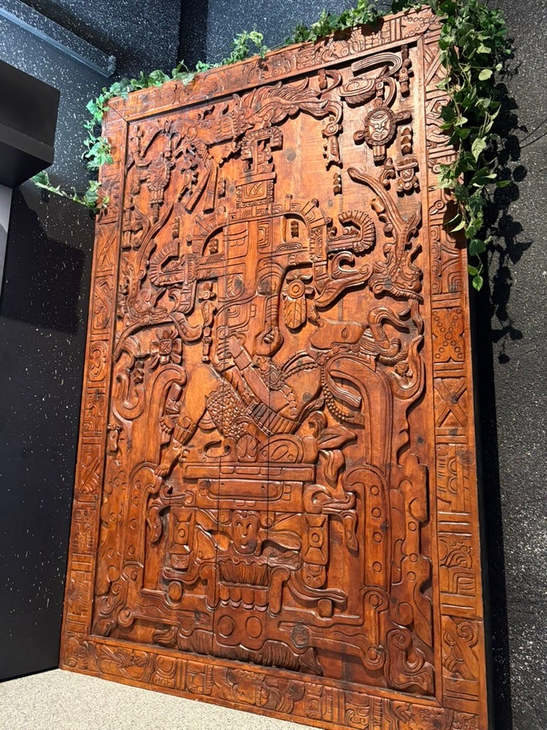 Pakal's tomb (replica) at Roswell, NM museum