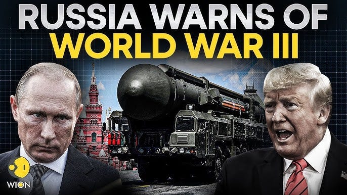 Russia Warns Of World War 3! Trump Calls Out Putin; Medvedev Warns of World  War III | War LIVE - YouTube