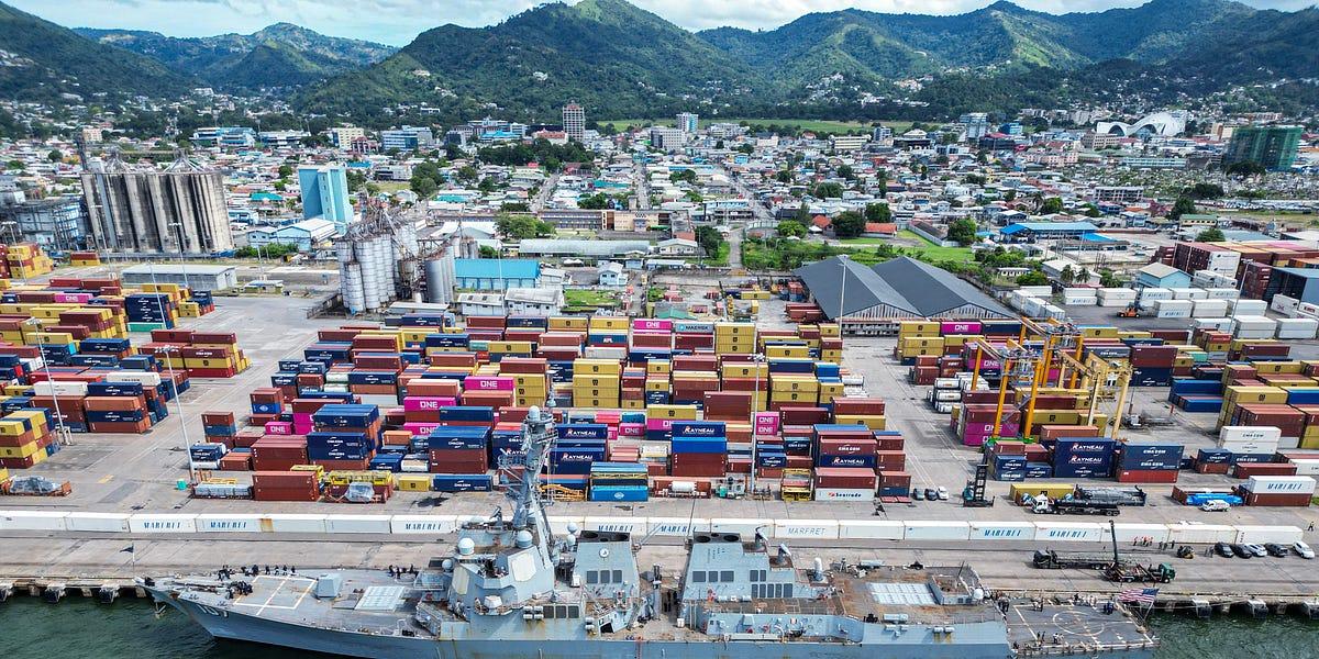 U.S. warship arrives to Trinidad and Tobago in further escalation; Israeli forces arrest 40 Palestinians in West Bank raids