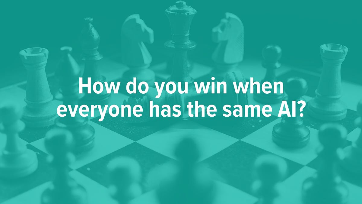 Building AI products competitors can't match
