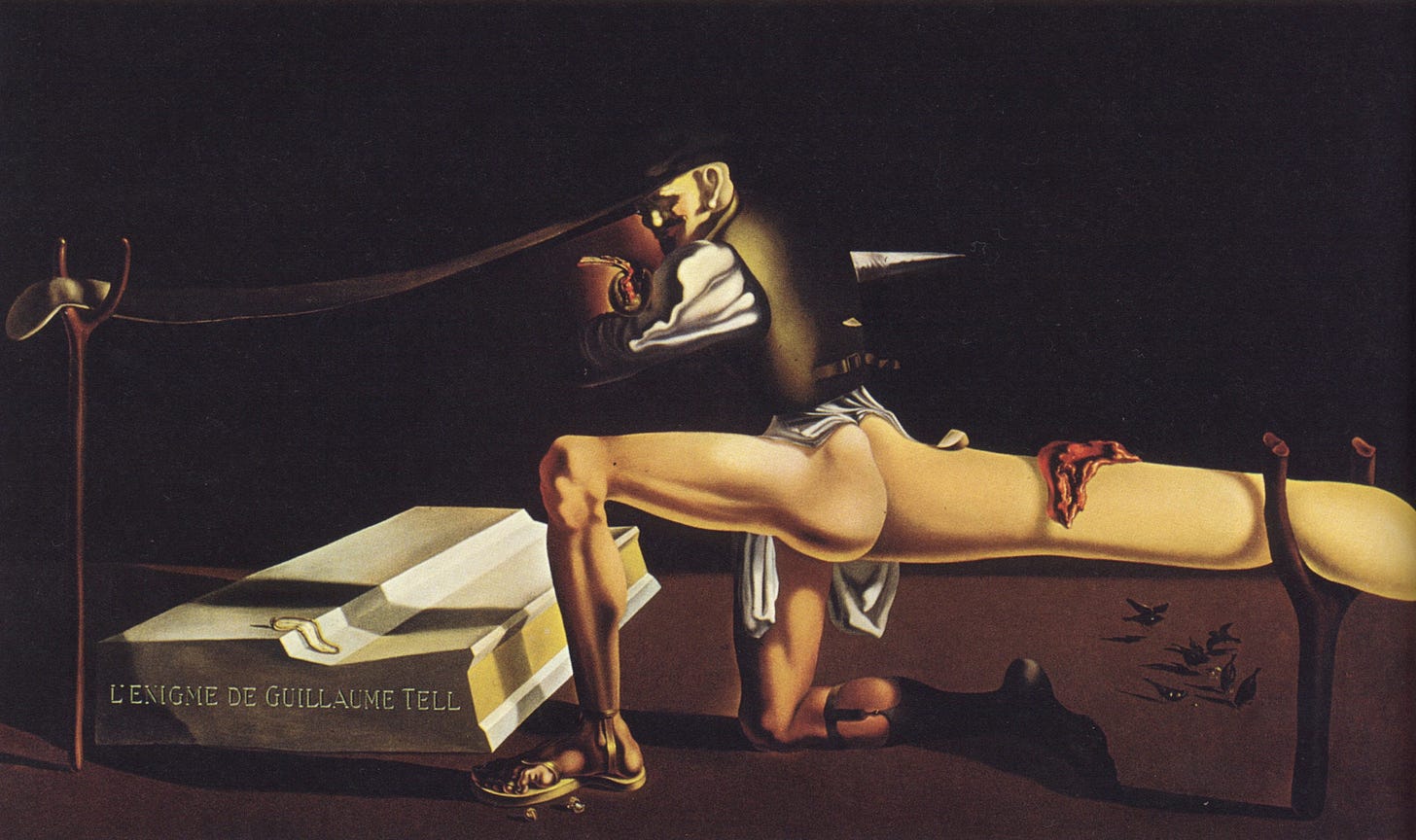Salvador Dalí, The Enigma of William Tell, 1933 (Moderna Museet, Stockholm)
