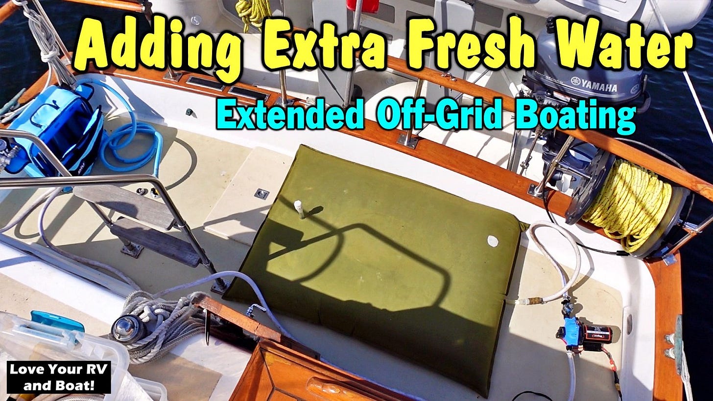 Off Grid Boat Extra Fresh Water Feature Photo