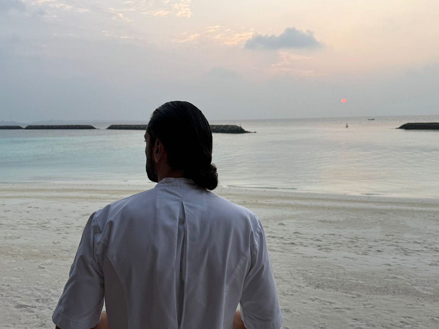 Cristian Marino executive chef from italy, maldives sea view 