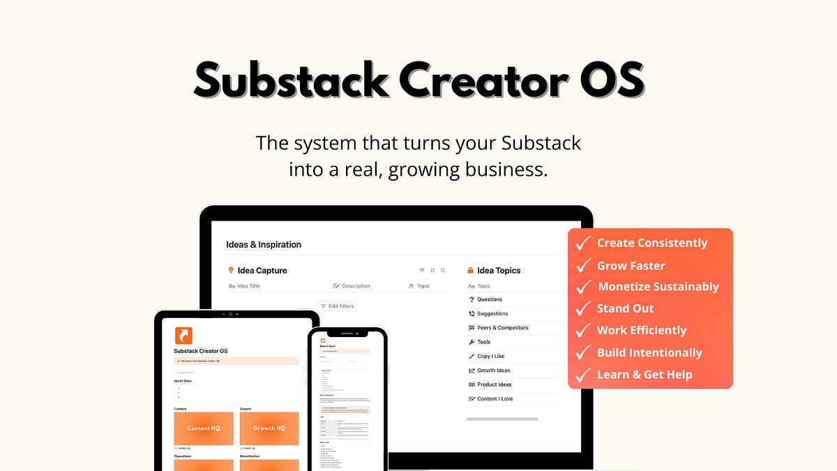 The Ultimate Workspace for Ambitious Substack Creators Who Are Ready to ...