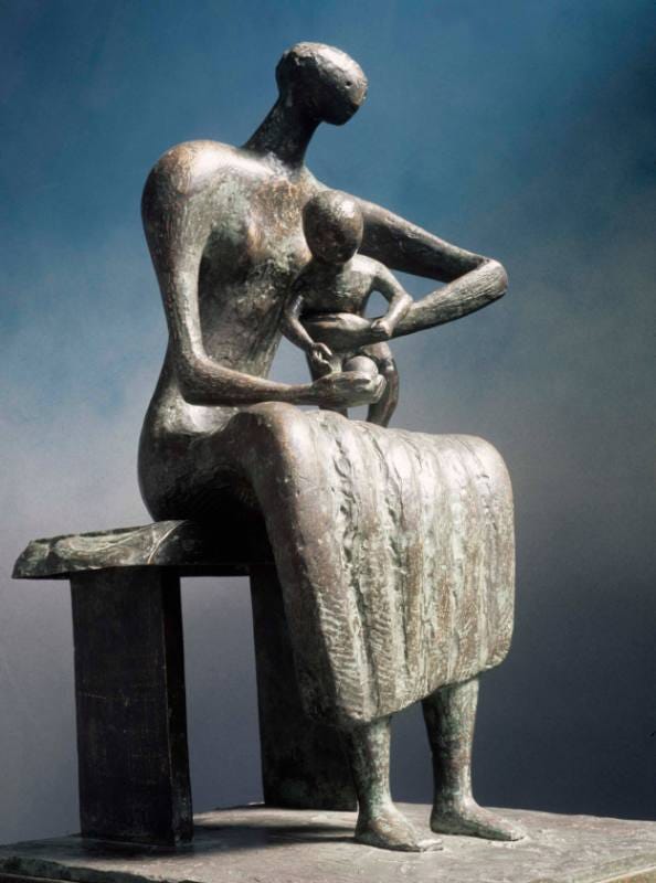 Mother and Child with Apple – Works – The Henry Moore Artwork Catalogue