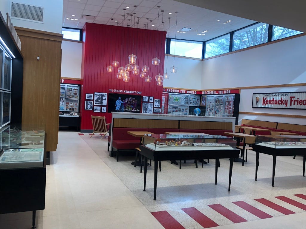 history room at original KFC location