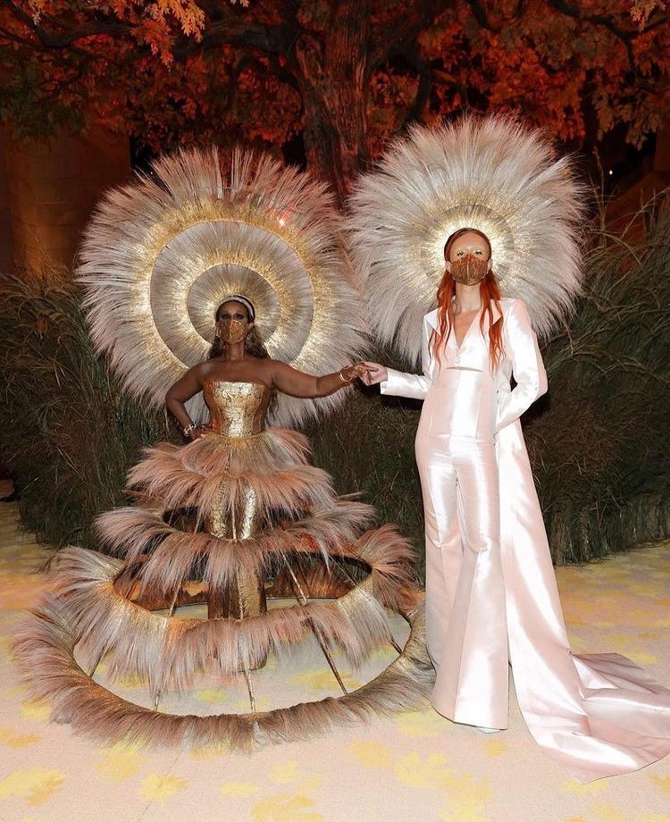 Iman and Harris Reed at the 2021 Met Gala