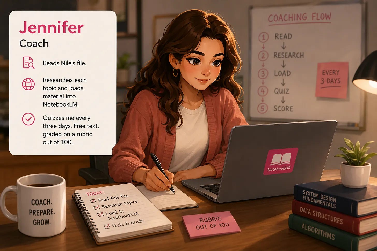 Jennifer skill researching interview topics and loading sources into NotebookLM via CLI Jennifer skill researching interview topics and loading sources into NotebookLM via CLI