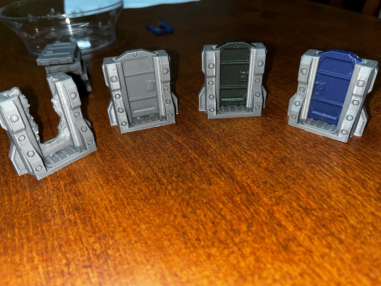 3D-printed sci-fi doors for miniature-based board games 3D-printed sci-fi doors for miniature-based board games
