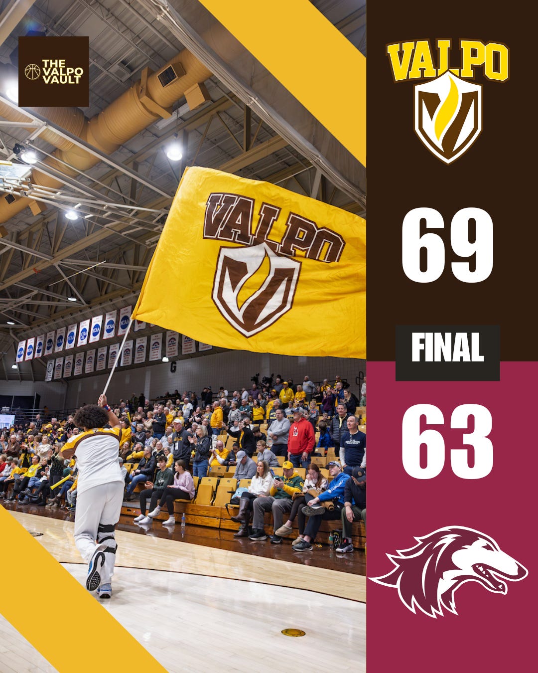 Valpo Gets the Job Done at Home, 69-63 - by Carson Hamilton