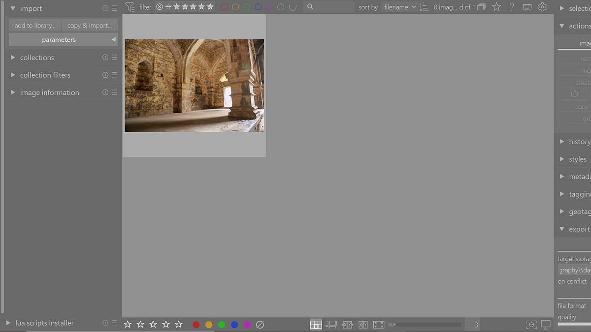 Darktable: Introduction to Lighttable