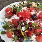 Watermelon + feta salad