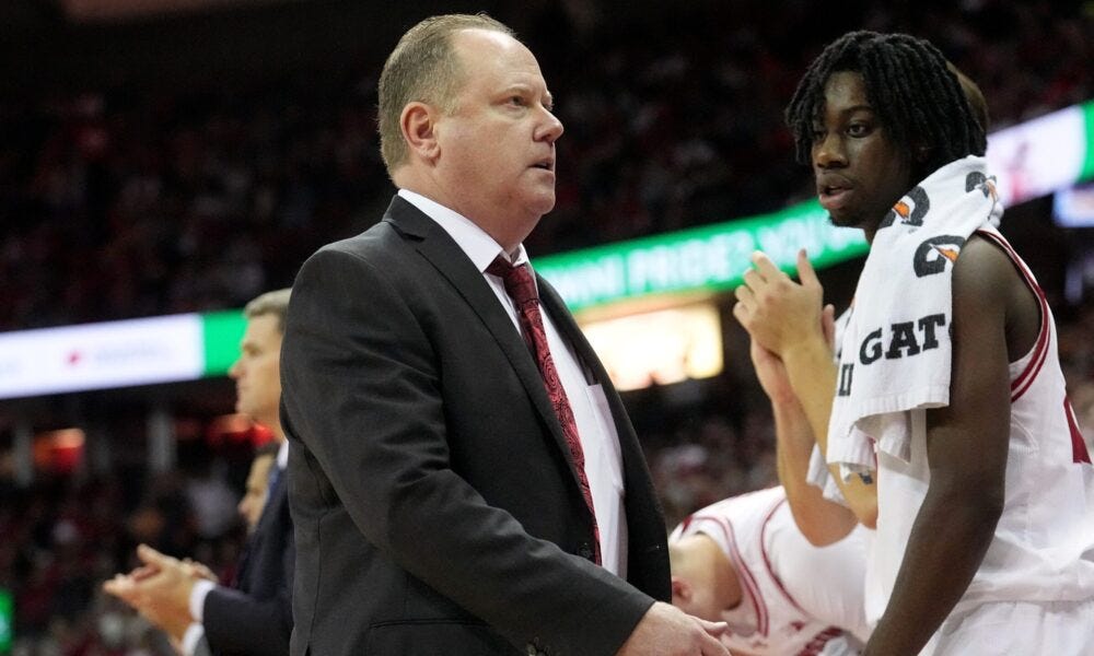 Wisconsin Badgers head basketball coach Greg Gard