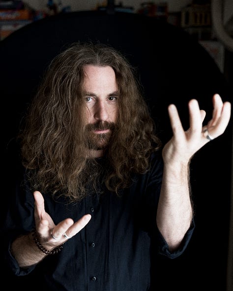 Various professional photos of Matt Ketchum in a black outfit.