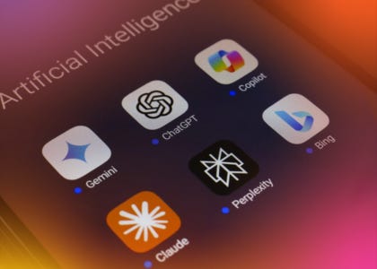artifical intelligence apps on phone screen