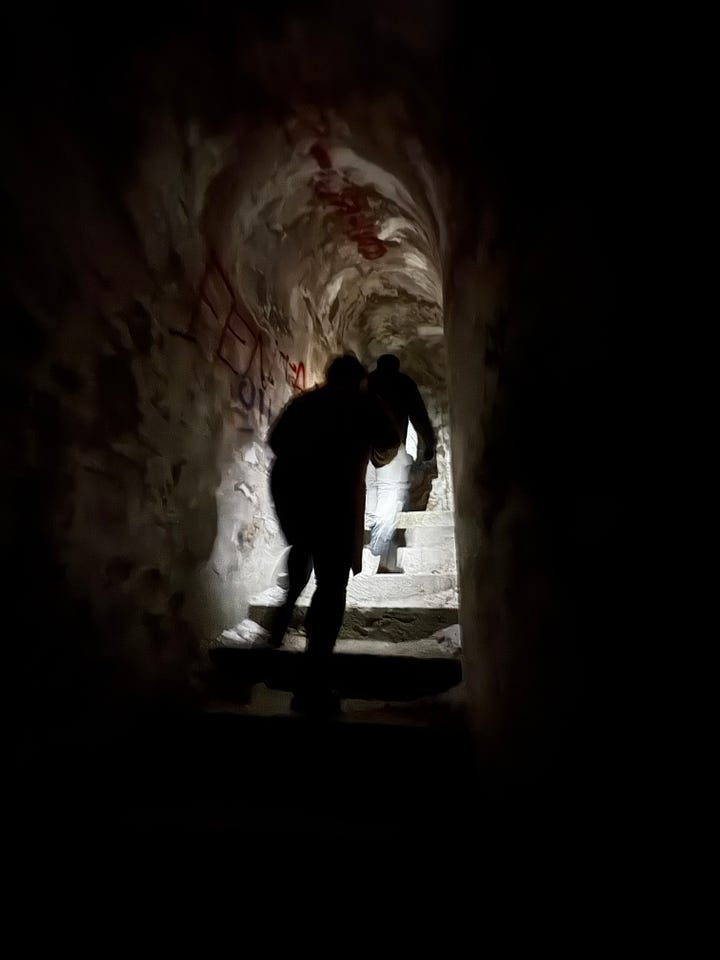 Fort San Cristóbal served as prison during the Spanish Civil War - the unforgiving concrete structure, often windowless, could not have been very hospitable. 