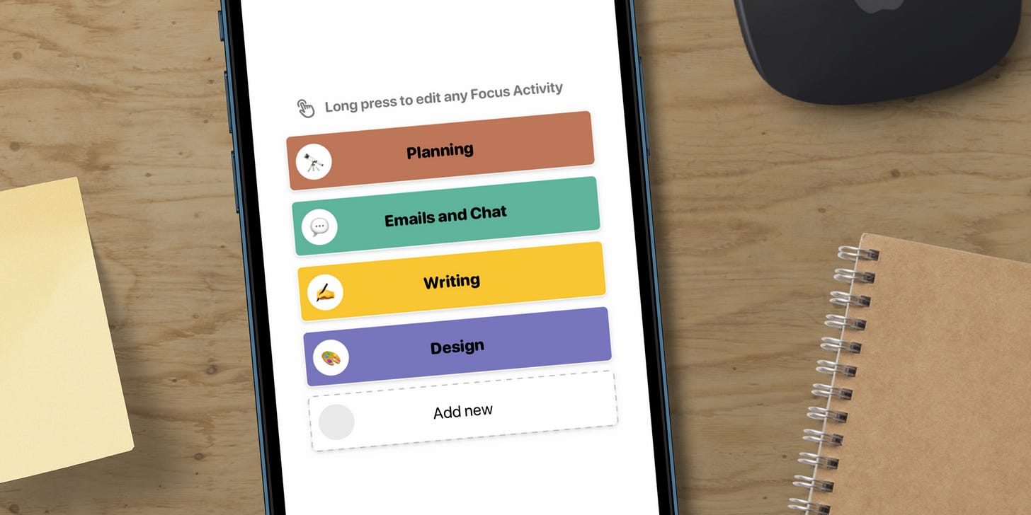 Daily to-do list on iPhone