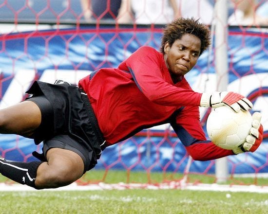 Briana Scurry, Goalkeeper | Ball exercises, Goalkeeper, Sports