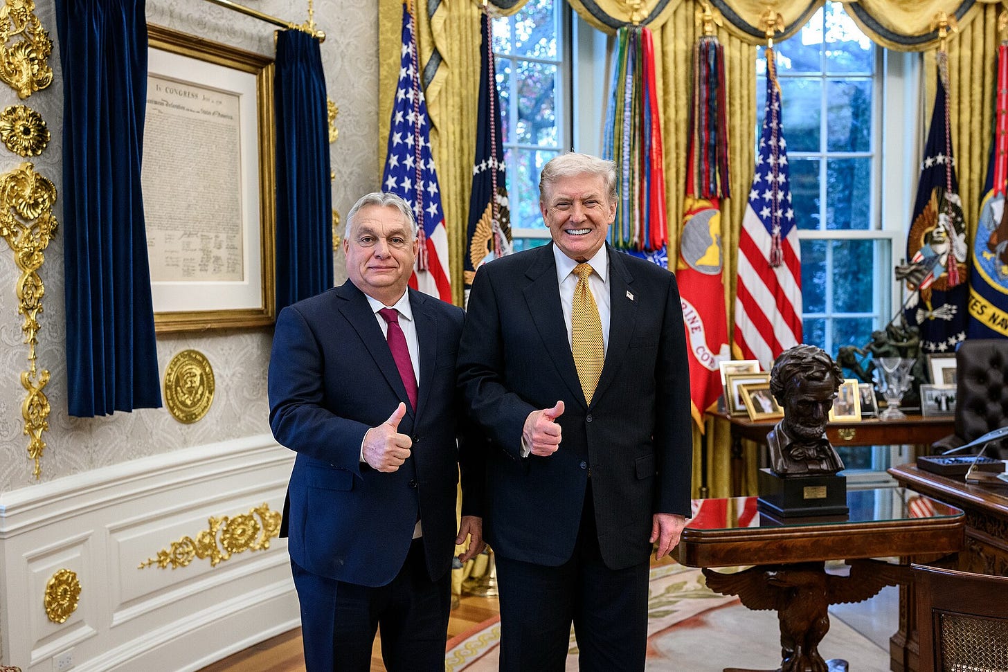Donald Trump hosts Hungarian Prime Minister Viktor Orbán during a bilateral lunch meeting at the White House on 7 November 2025. Donald Trump hosts Hungarian Prime Minister Viktor Orbán during a bilateral lunch meeting at the White House on 7 November 2025.