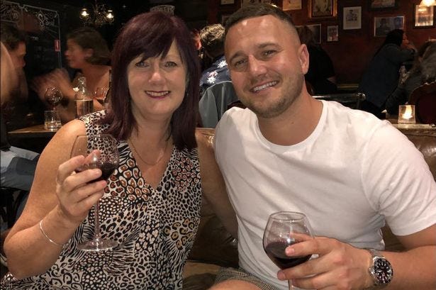 Carol Lane with her son Josh