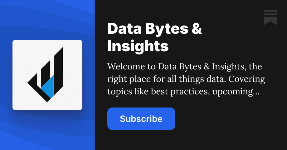 Data Bytes & Insights | Jonathon Kindred | Substack