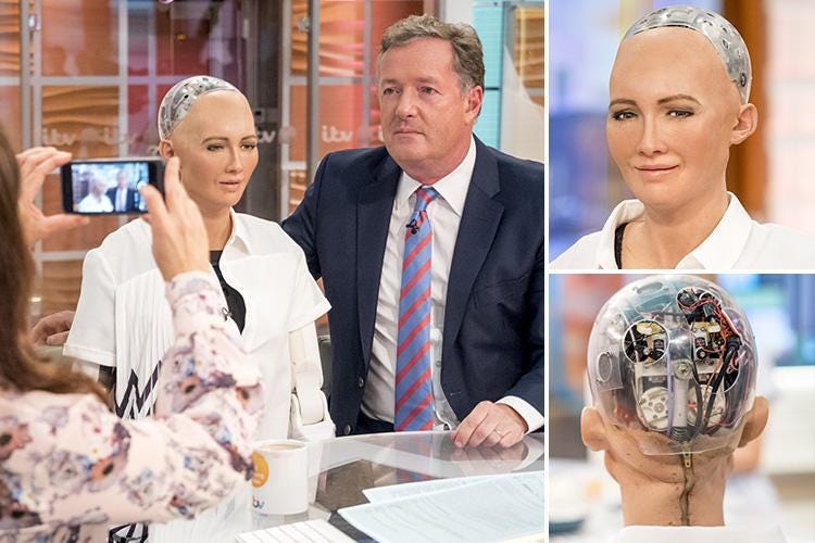 Good Morning Britain's Piers Morgan FLIRTS with a robot called Sophia ... Good Morning Britain's Piers Morgan FLIRTS with a robot called Sophia ...