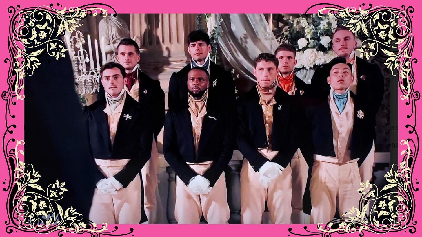 Suitors at the sixth Farewell Ball Suitors at the sixth Farewell Ball