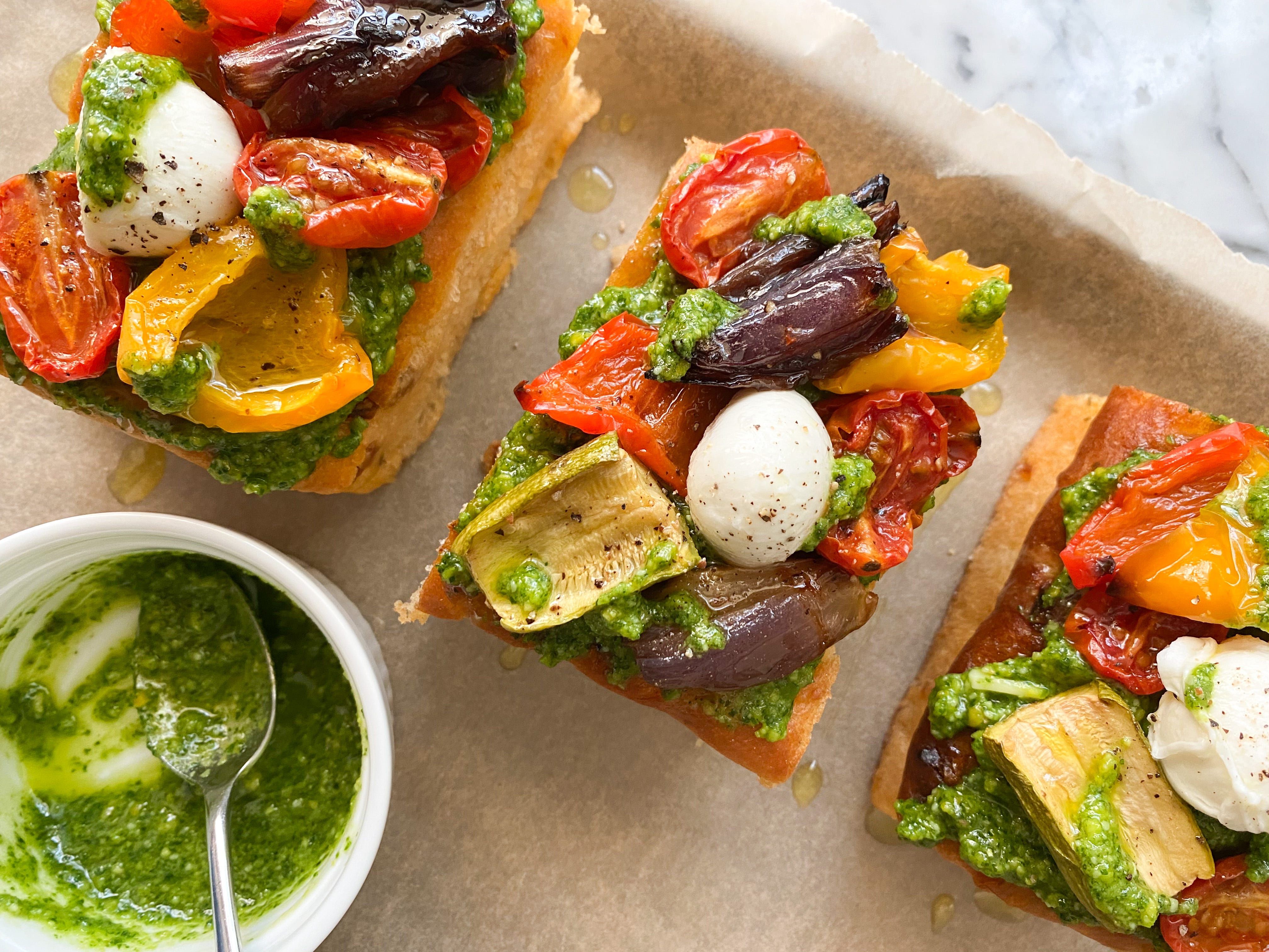 Roasted Vegetable Focaccia Pizza - marmalade \u0026 me, image size:4032x3024