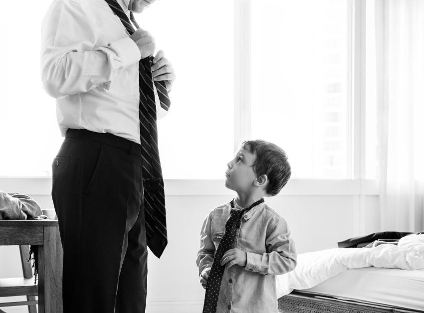 son imitating father son imitating father