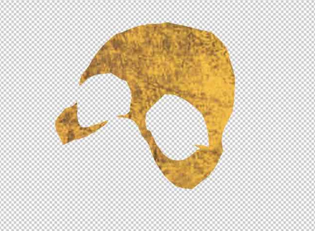 Layering with gold background