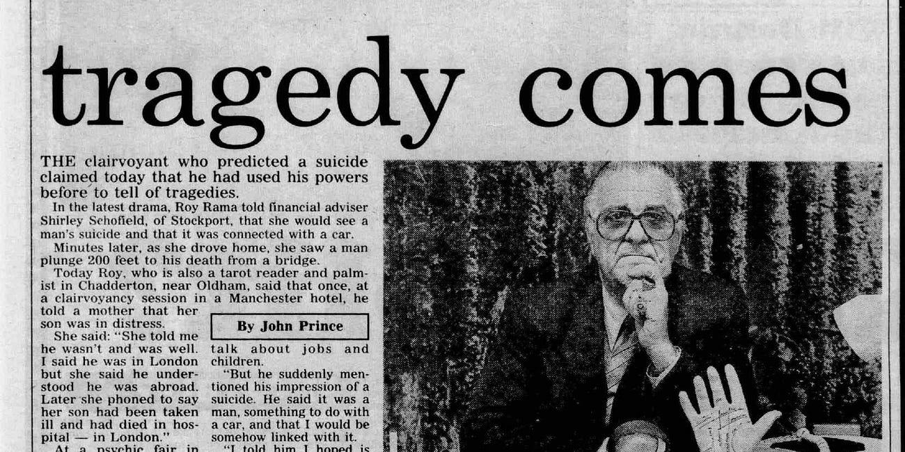 Memories of the Late Magician, Psychic & Hypnotist Roy Rama who was a member of The Order of the Magi for many years