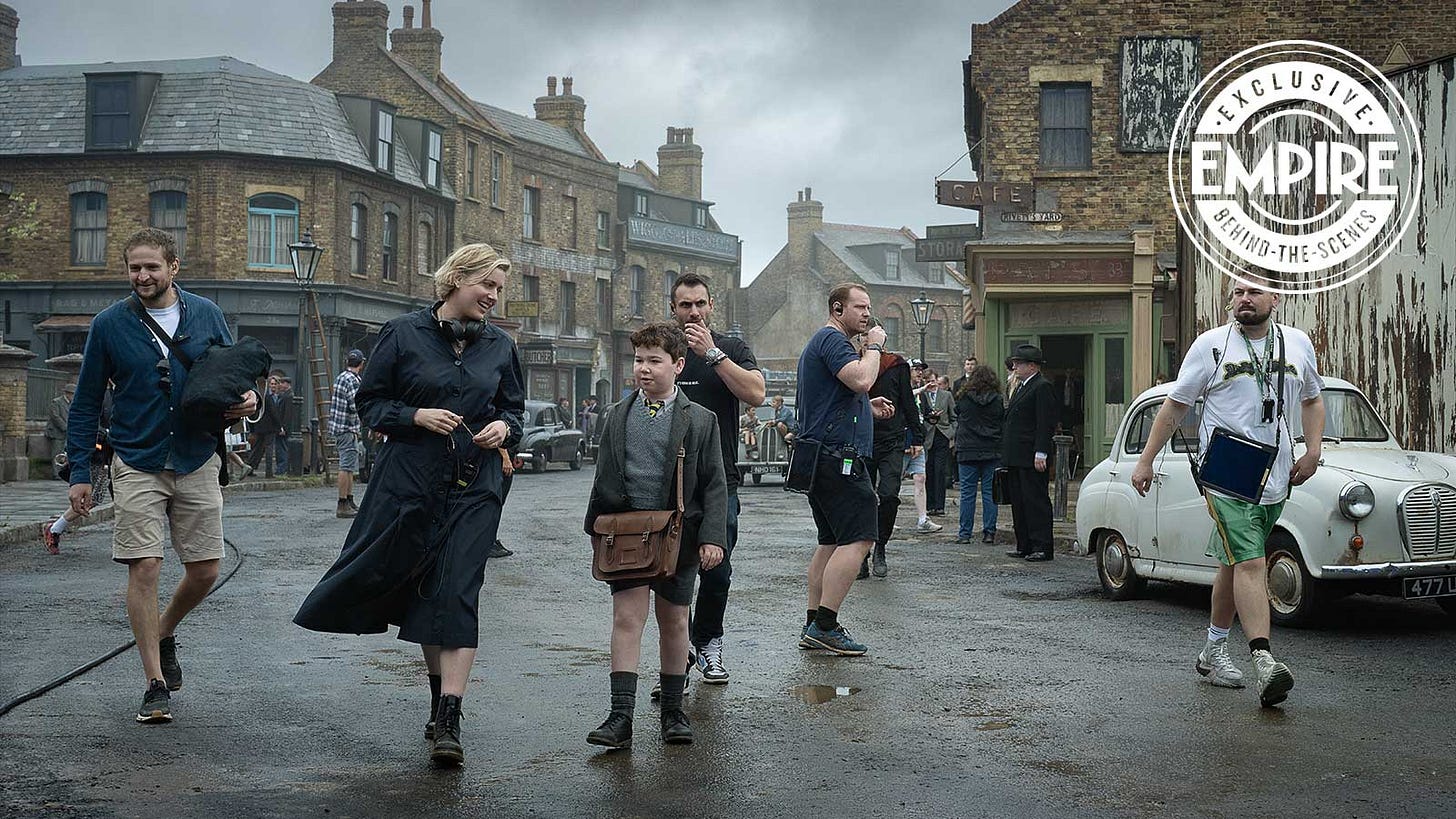 Greta Gerwig and David McKenna on the set of The Magician’s Nephew. (Credit: Empire) Greta Gerwig and David McKenna on the set of The Magician’s Nephew. (Credit: Empire)