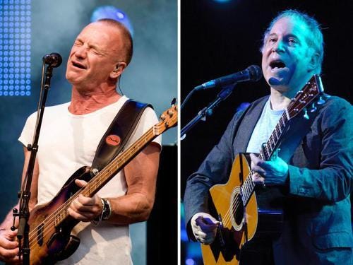 Sting und Paul Simon auf Tour - und wo ist Art Garfunkel?