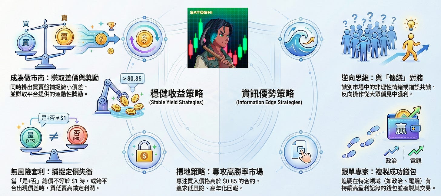 Polymarket上的7種賺錢策略 Polymarket上的6種賺錢策略