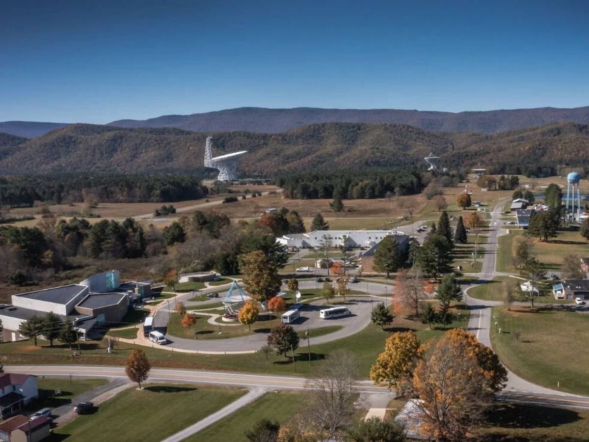Foto: Así es el pueblo de Green Bank (Green Bank Observatory)